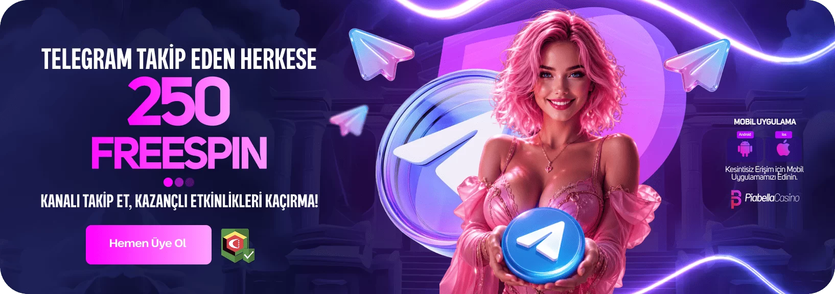 TELEGRAM ÖZEL 250 FREESPİN